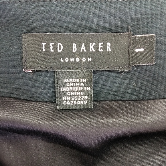 Ted Baker Womens Black Sleeveless Full Zip Peplum Sheath Dress Size 1 Small - Picture 7 of 13